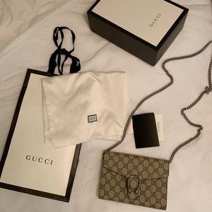(Gucci Wallet on Chain) Dionysus GG Supreme